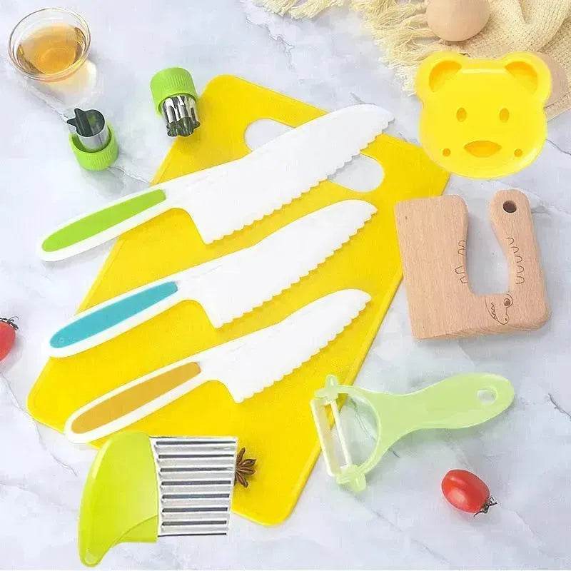Children's Plastic Birthday Cake Stand Knife Toy Suit - Velora