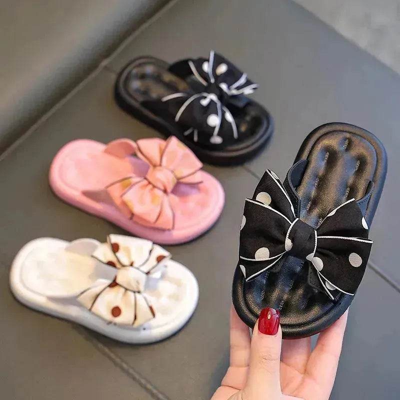 Children's Slippers Girls Princess Bowknot - Velora