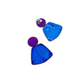 Chunky Art Deco Jewelry Set in Black, Blue Purple - Velora Luxury Fashion