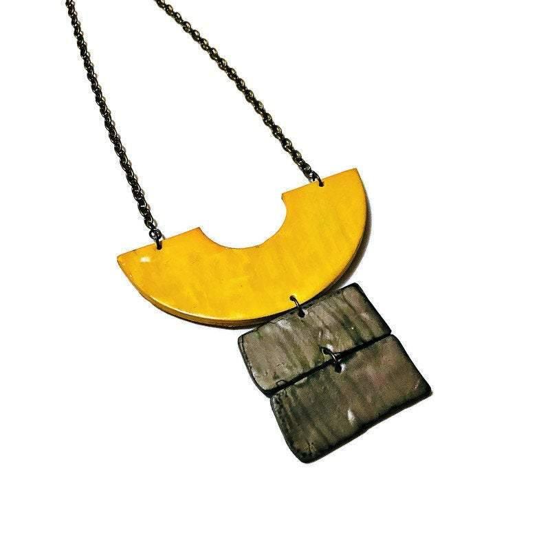 Chunky Statement Necklace & Earring Set Handmade - Velora Luxury Fashion