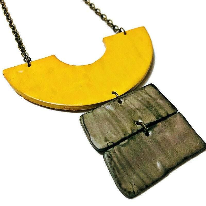 Chunky Statement Necklace & Earring Set Handmade - Velora Luxury Fashion