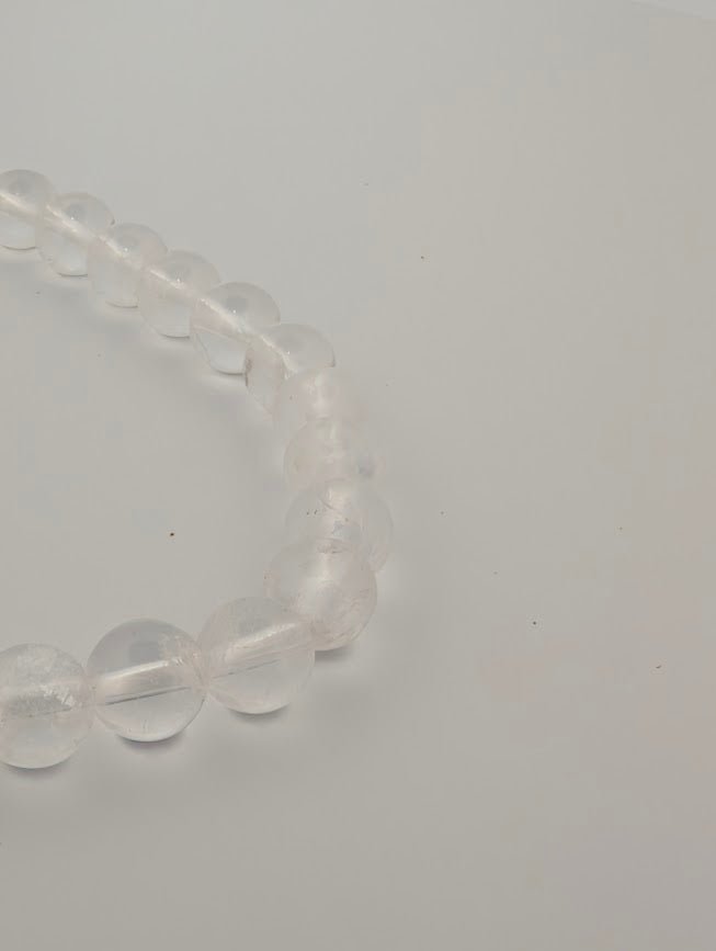 Clear Crackle Quartz Bracelet — 6mm, 8mm & 12mm Beads