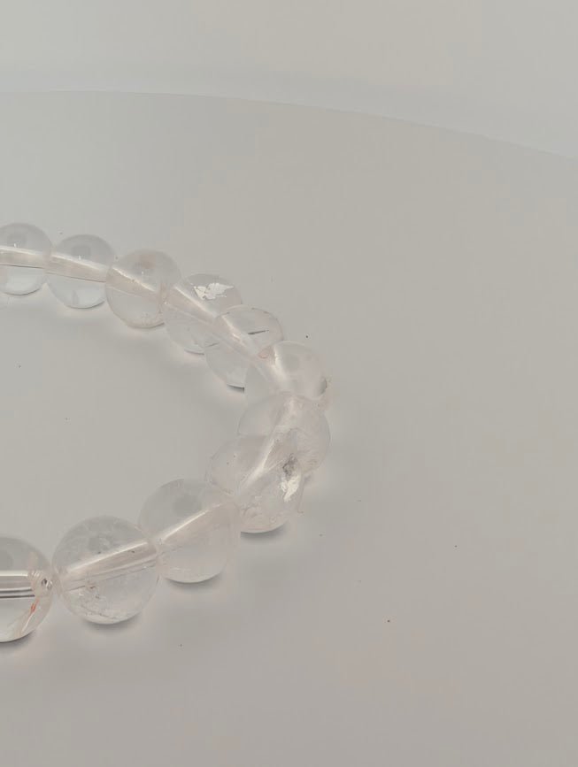 Clear Quartz Bracelet — 6mm & 8mm Beads
