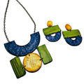 Geometric Jewelry Set with Statement Necklace & Large Earrings - Velora Luxury Fashion