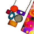Colorful Statement Necklace with Geometric Style - Velora Luxury Fashion