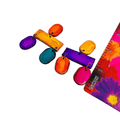 Colorful Statement Necklace with Geometric Style - Velora Luxury Fashion