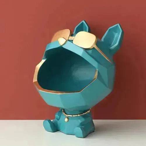 Cool Dog Figurine Big Mouth Dog Storage Box Home Decoration - Velora