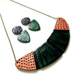 Copper & Emerald Green Statement Jewelry Set - Velora Luxury Fashion