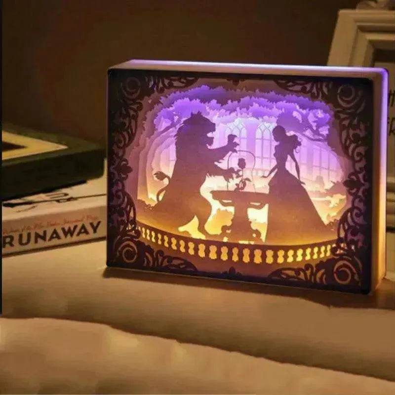 Creative 3D Hollow Paper-cut Light And Shadow Carving Lamp - Velora