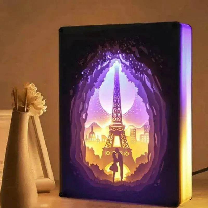 Creative 3D Hollow Paper-cut Light And Shadow Carving Lamp - Velora