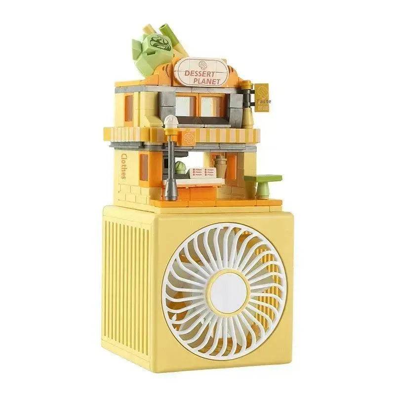 Creative Little Fan Street View Building Blocks Toy - Velora