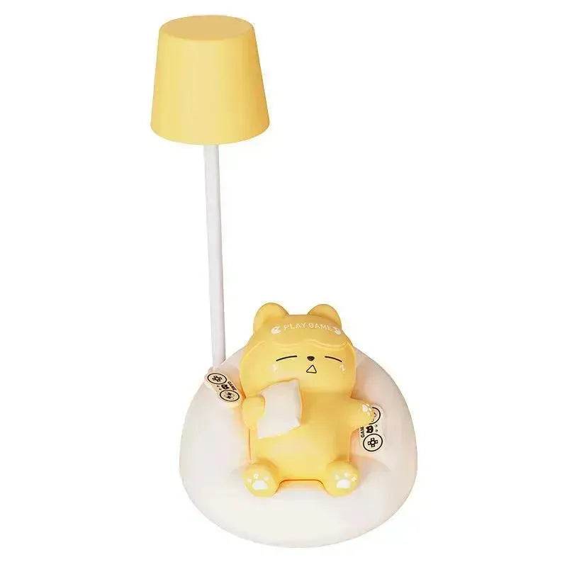 Creative Sleeping Cat Small Night Lamp Night Charging Pat Lamp - Velora