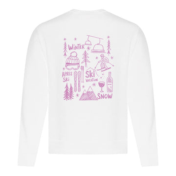 Crewneck Ski Doodles imprimé