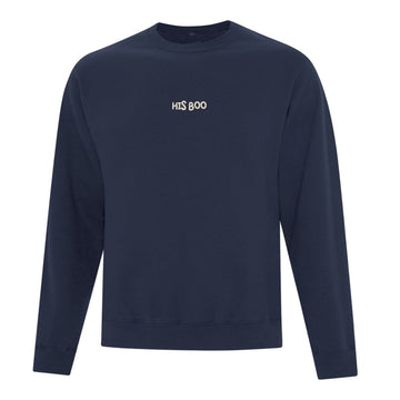 Crewneck "His Boo" brodé