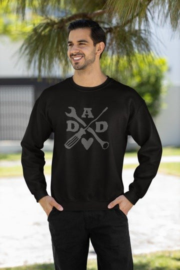 Dad with Tools Rhinestone Shirt – Handyman Dad Sparkle Bling Apparel | Blingdazzel