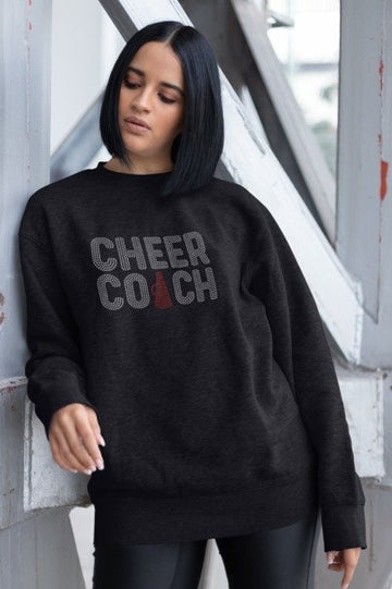 Cheer Coach Rhinestone Shirt – Sparkle & Lead Bling Apparel | Bling Dazzel