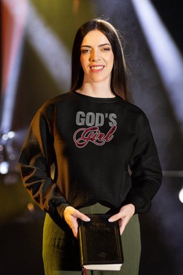 God's Girl Rhinestone Shirt – Christian Sparkle Bling Apparel for Women | Bling Dazzel