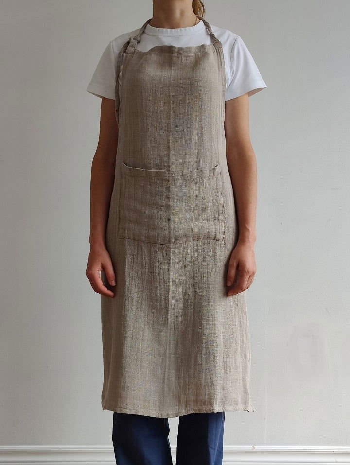 Culinary Linen Apron - Velora Luxury Fashion