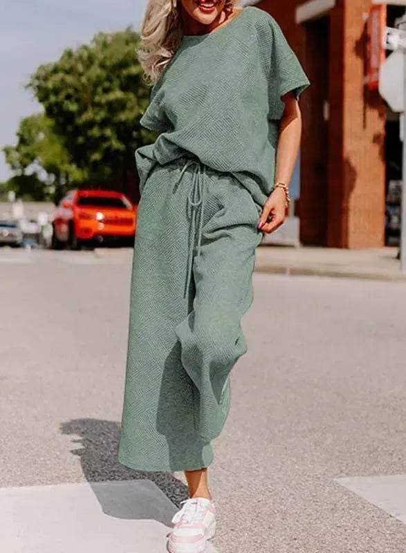 Coord fashion spring and summer 2 piece pant set women - Velora