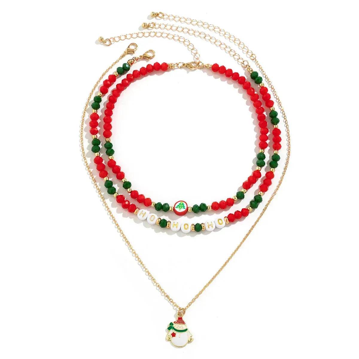 Christmas Beaded Necklace for women - Velora