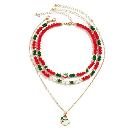Christmas Beaded Necklace for women - Velora