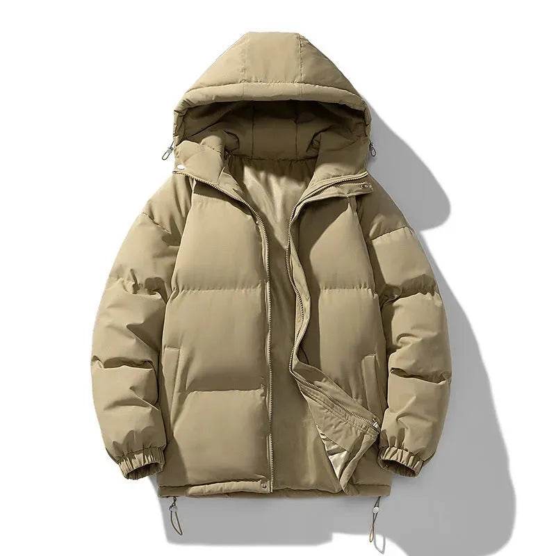 Men's Hoodie Padded Coat Thickened Cotton-padded Clothes Loose Casual Cotton-padded Jacket - Velora