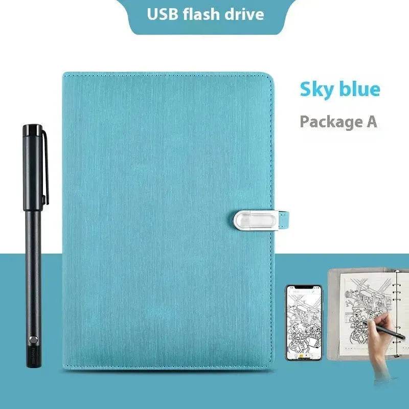 Handwriting Paper Screen Synchronization Smart Fingerprint Lock A5 Notebook - Velora