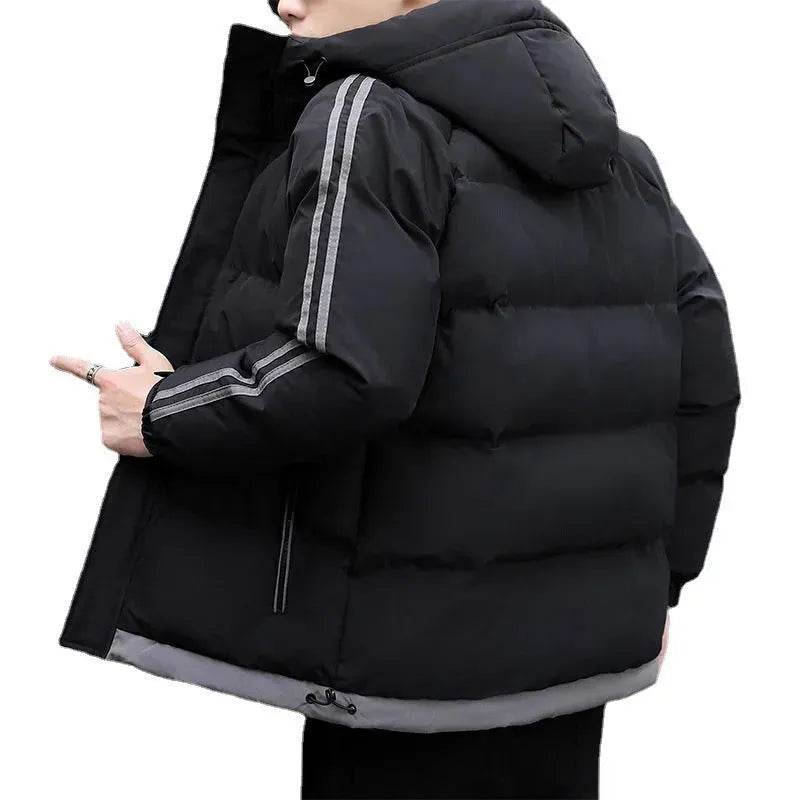 New Winter Cotton Padded Down Hoodie Winter Puffer Jacket Men - Velora