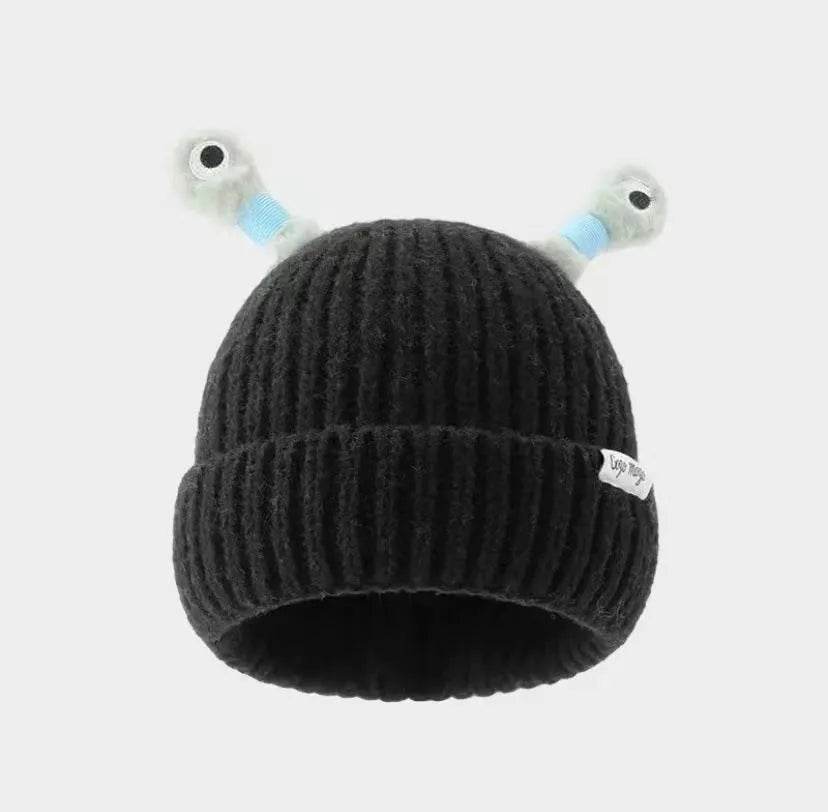 New Cute Luminous Fall Winter Warm Ear Protection Wool Cartoon All-matching Knitted Beanie Hat