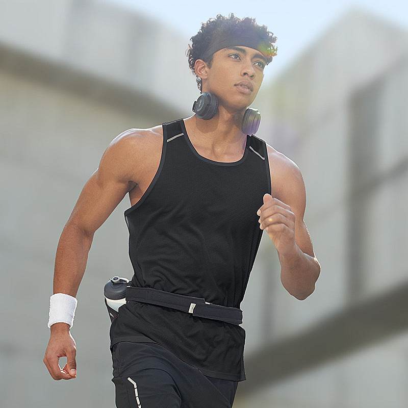 Sleeveless Quick Drying Marathon Sports Workout Gym Tank Top for Men - Velora