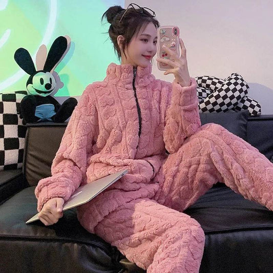 Women's Winter Woolen Love Pajamas - Velora