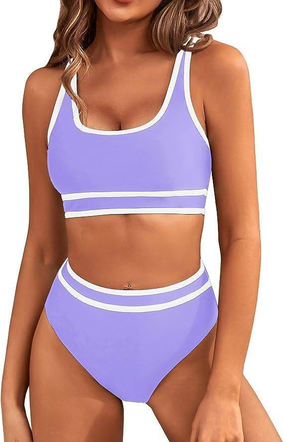Bikini Tight-fitting Solid Color Swimsuit For Women - Velora