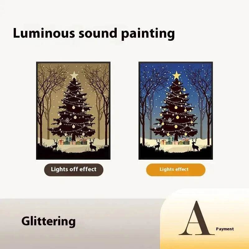 2024 New Luminous Christmas Tree Painting decorations Bluetooth Speaker integrated Gift Ideas - Velora