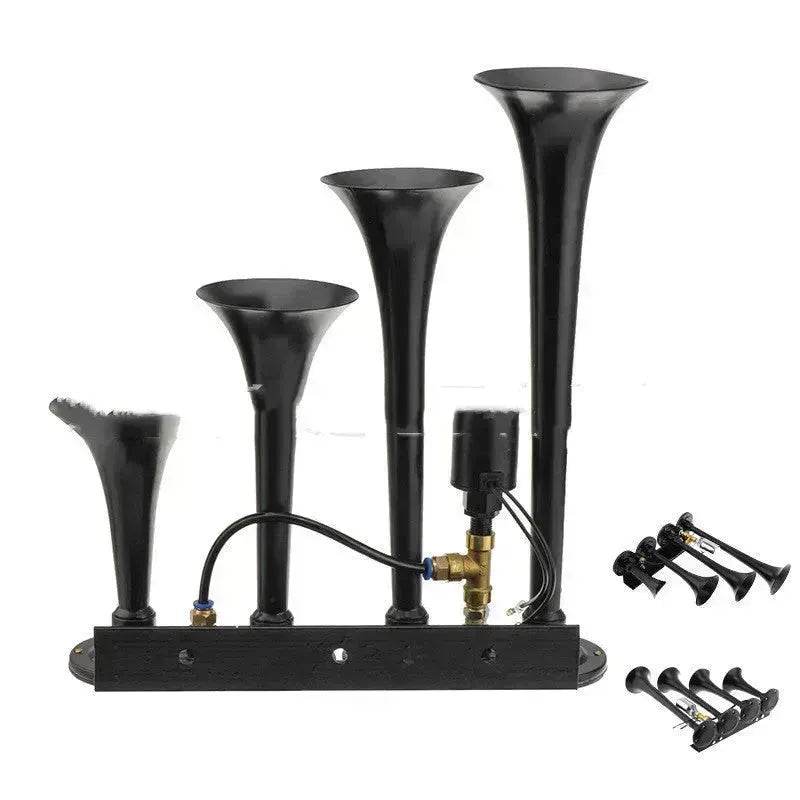 Four-pipe Modified Air-controlled Truck Train Horn Loud Air Pressured Horn - Velora