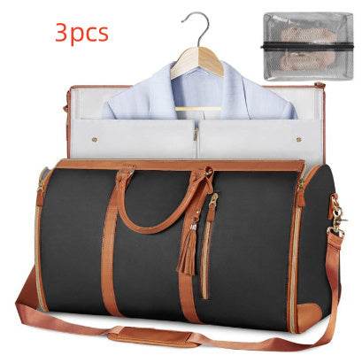 Large Capacity Travel Duffle Bag Women's Handbag Folding Suit Bag Waterproof Clothes Totes - Velora
