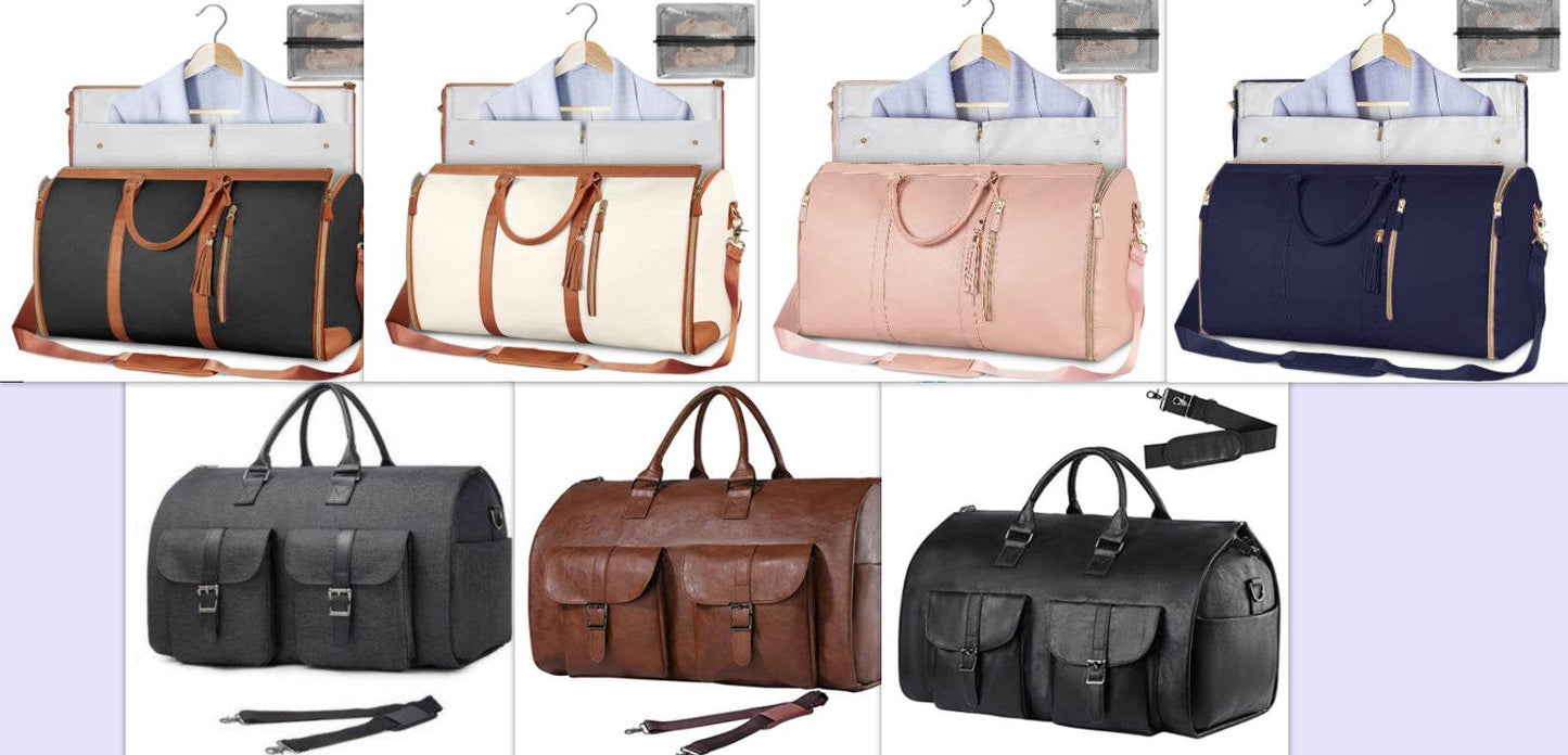 Large Capacity Travel Duffle Bag Women's Handbag Folding Suit Bag Waterproof Clothes Totes - Velora