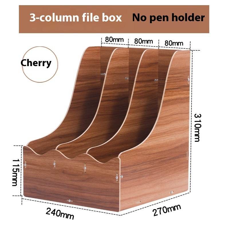 Minimalist Wooden Desk Organizer Office Table Organizer - Velora