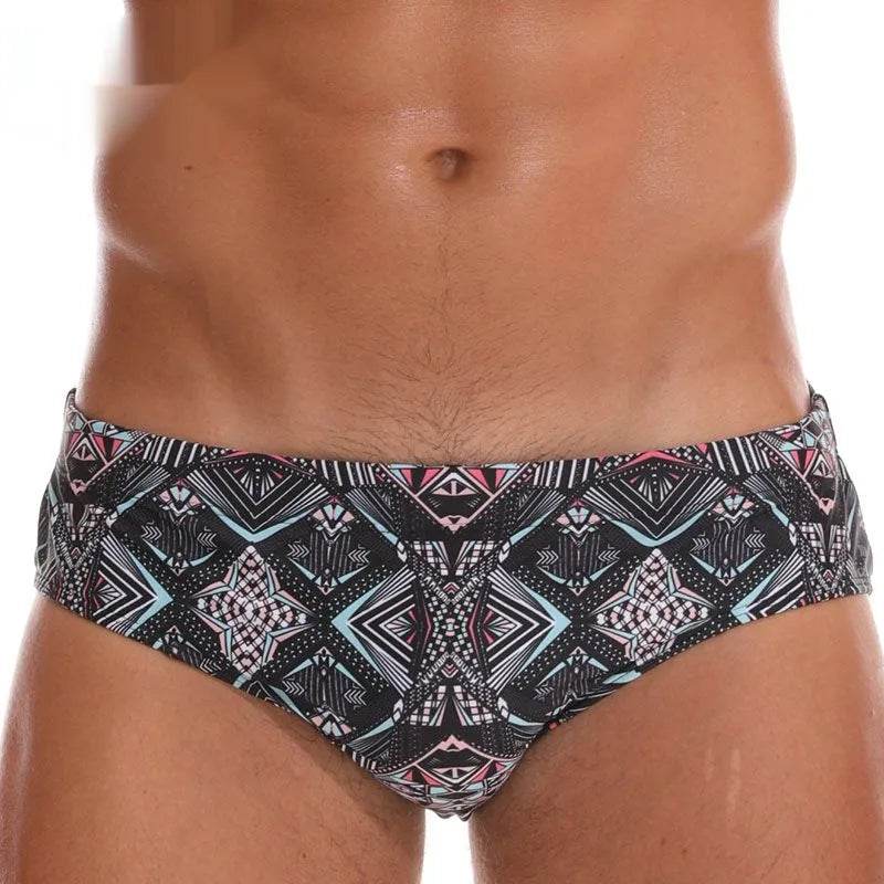 Solid Color Plus Size Swimming Trunks Briefs Shorts underwear - Velora