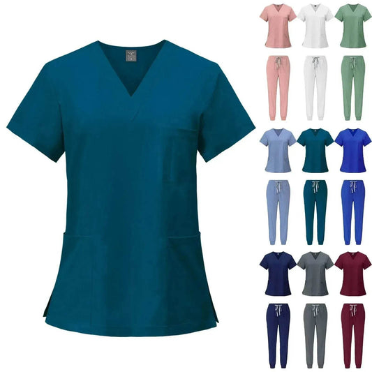 Quick-drying T-shirt Surgical Clothes Oral Nurse Doctor Work Clothes Pet Hospital Work - Velora