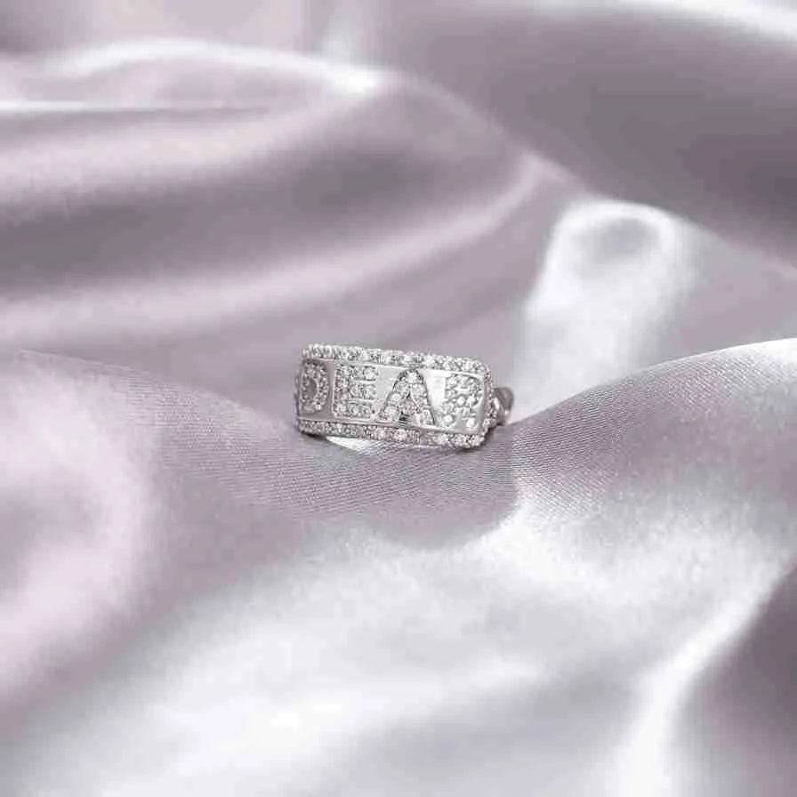 Niche Opening Adjustable Non-fading Cross Ring - Velora