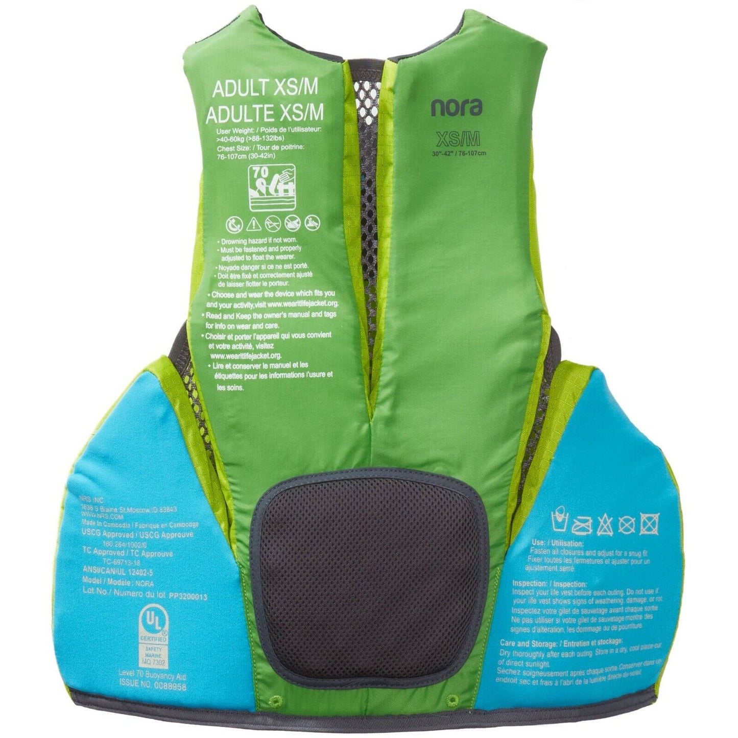 NRS Nora PFD's Women's Specific Fit UL & ULC Approved - Velora