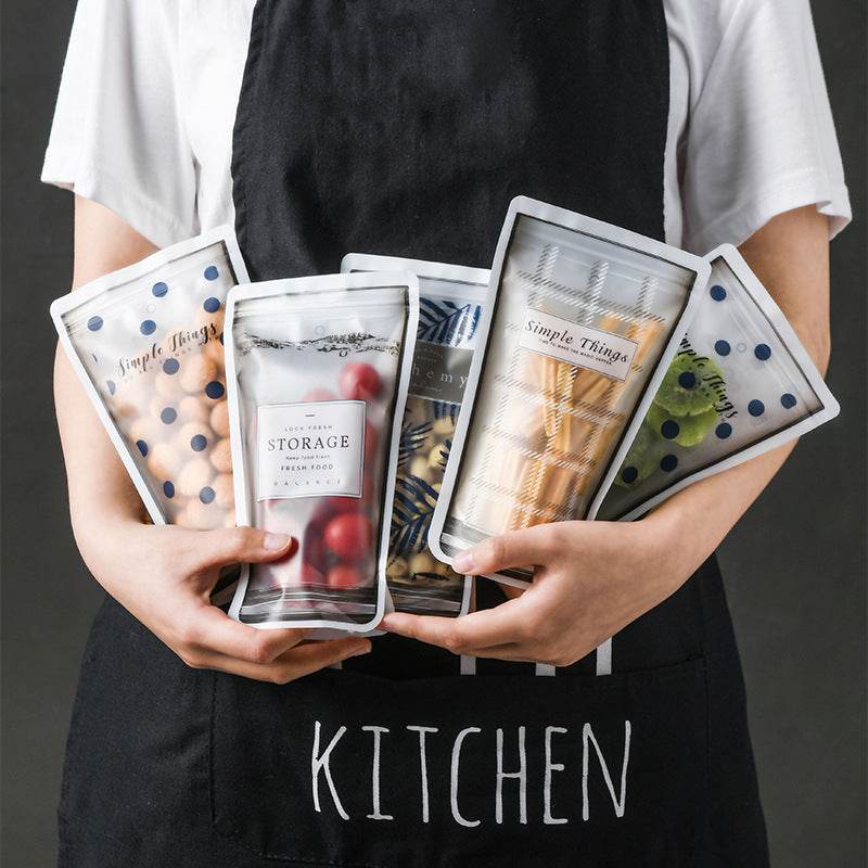 Food Storage Bag Reusable Ziplock Bags Cookie seal Bag - Velora