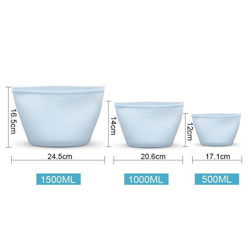 Silicone Food Storage Bag reusable freezer bags - Velora