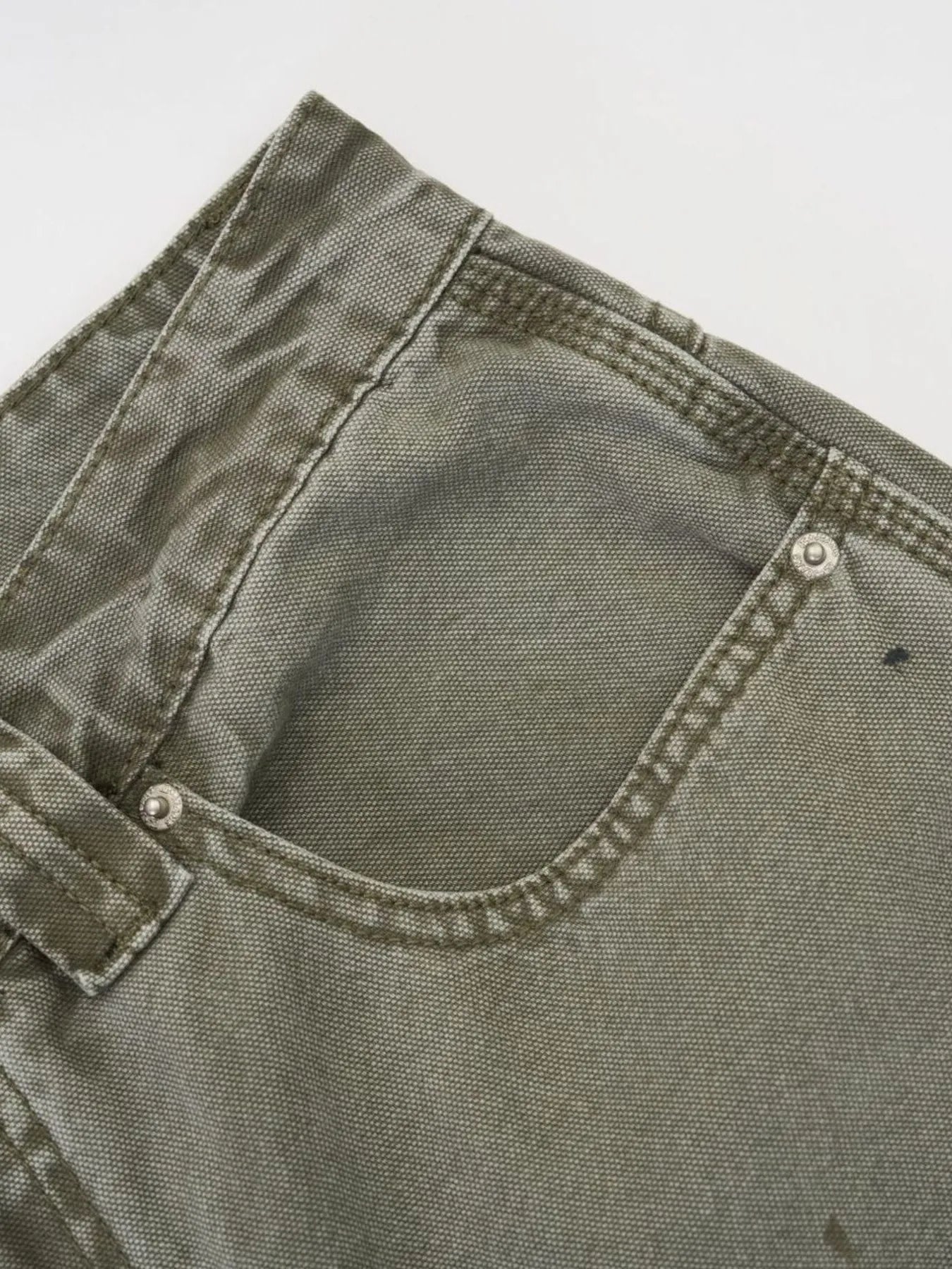 Men's Paint Splattered Wide Leg Jeans - Velora