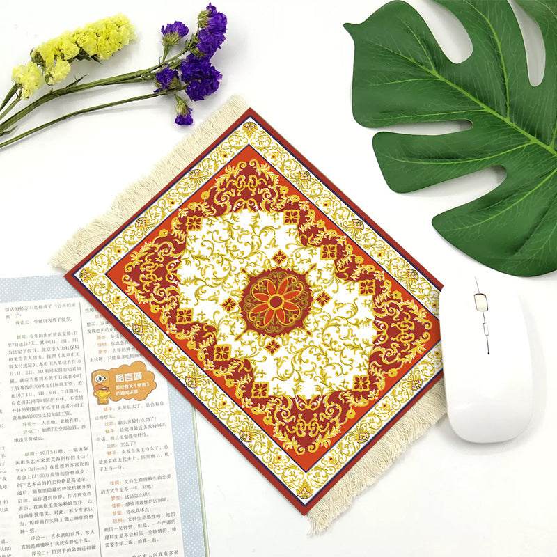 Office mouse pad, Suede fringe mouse pad Hot rubber Bohemian style - Velora
