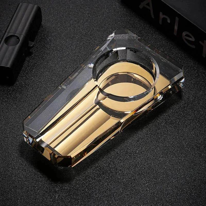 Luxury Crystal Glass Ashtray - Velora