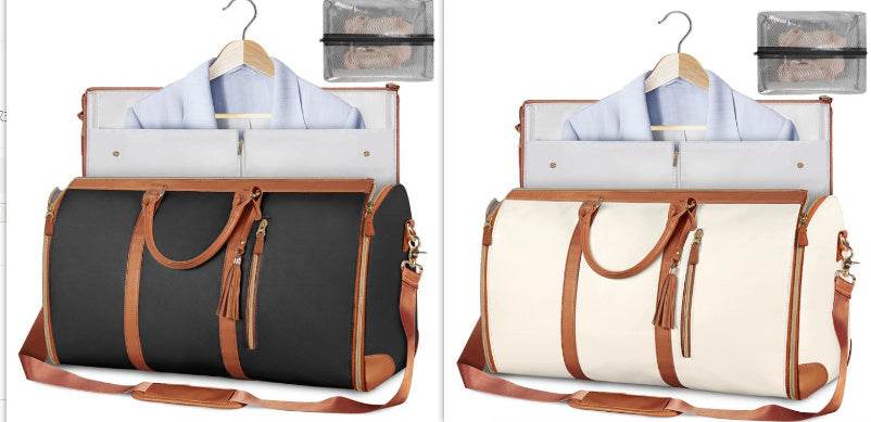 Large Capacity Travel Duffle Bag Women's Handbag Folding Suit Bag Waterproof Clothes Totes - Velora
