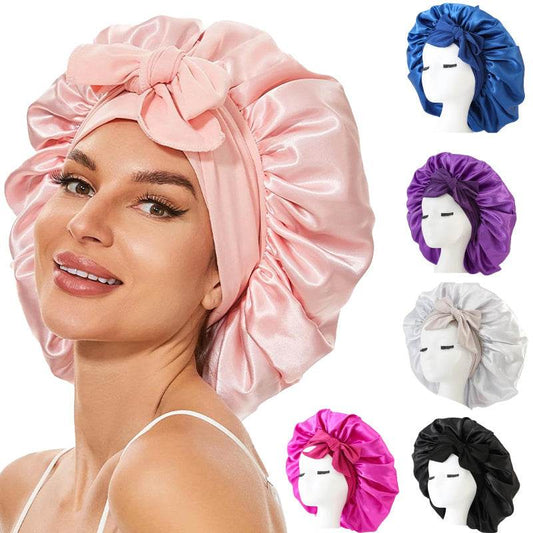 Silk Hair Bonnet For Sleeping Satin bonnet for curly hair - Velora