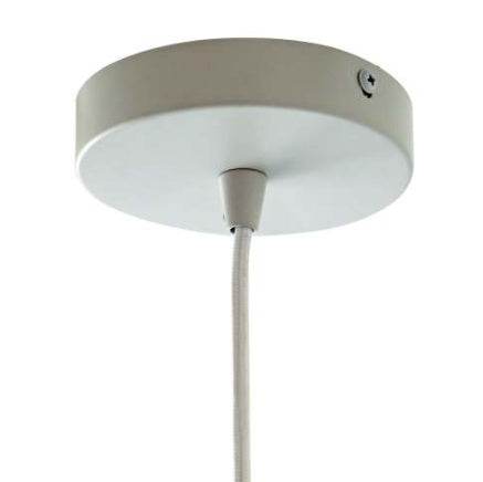 Dorset Pendant Lamp - White And Natural Terracotta - Velora