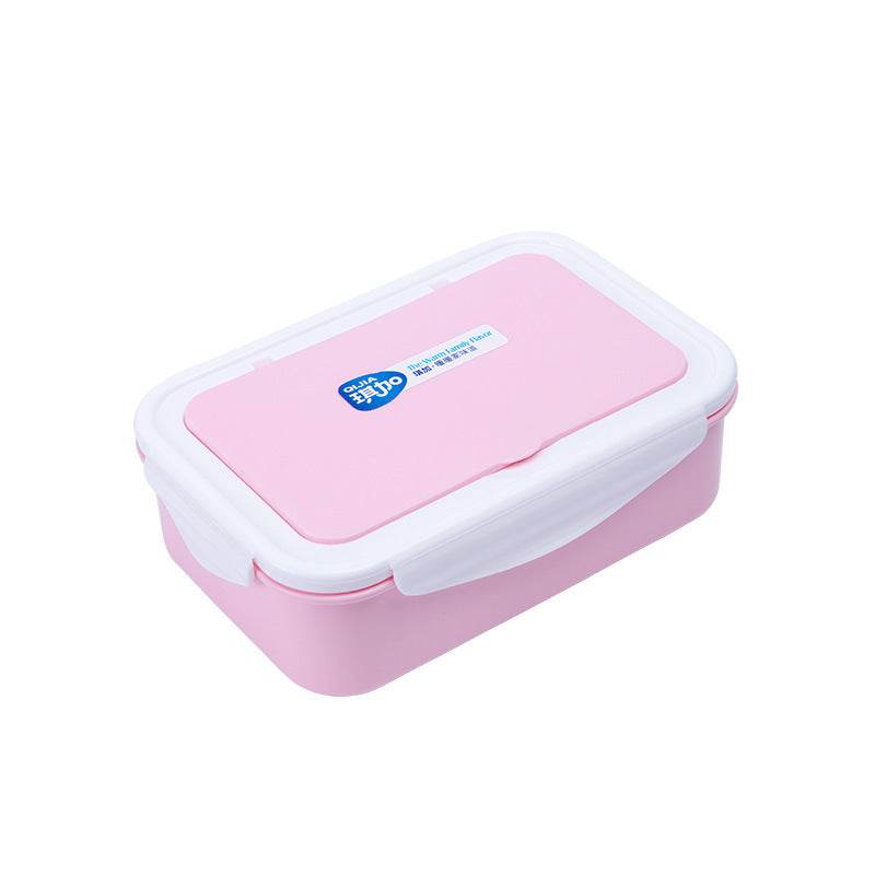 Kids Plastic Bento Lunch box with Cutleries - Velora